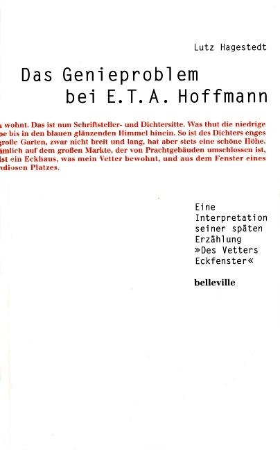 Cover-Bild Das Genieproblem bei E.T.A. Hoffmann