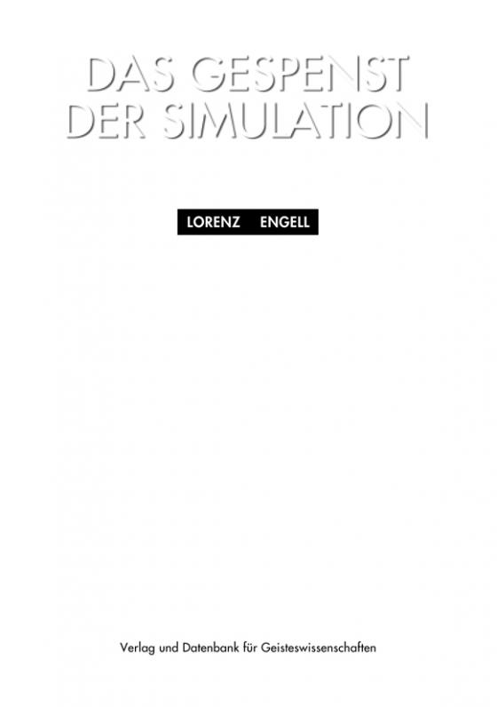 Cover-Bild Das Gespenst der Simulation
