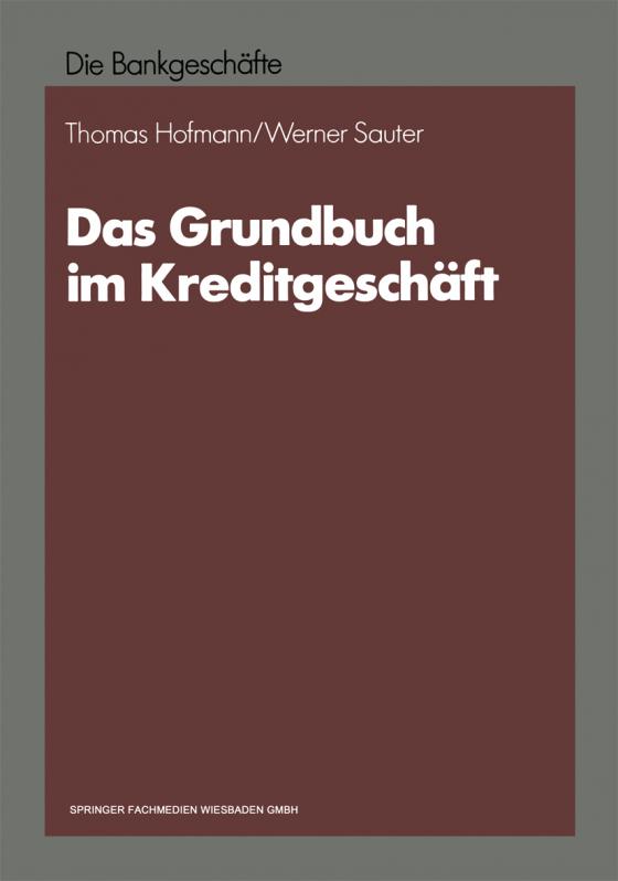 Cover-Bild Das Grundbuch im Kreditgeschäft