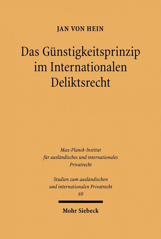 Cover-Bild Das Günstigkeitsprinzip im Internationalen Deliktsrecht