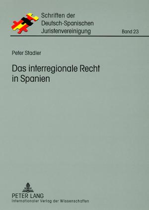 Cover-Bild Das interregionale Recht in Spanien