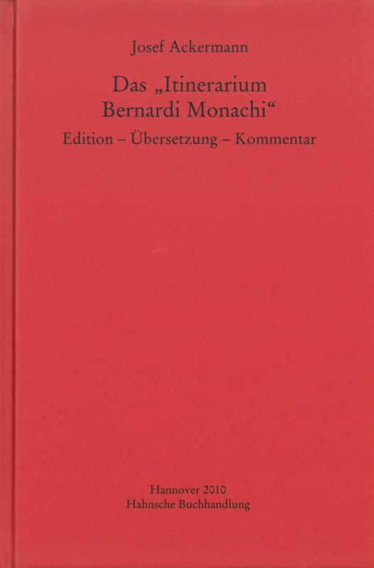 Cover-Bild Das „Itinerarium Bernardi Monachi“