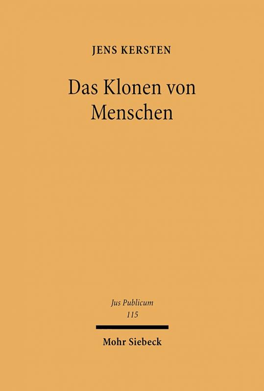 Cover-Bild Das Klonen von Menschen