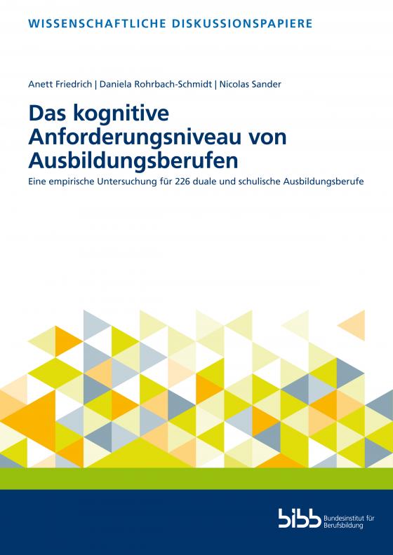 Cover-Bild Das kognitive Anforderungsniveau von Ausbildungsberufen