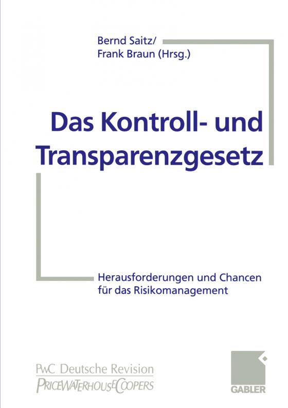 Cover-Bild Das Kontroll- und Transparenzgesetz