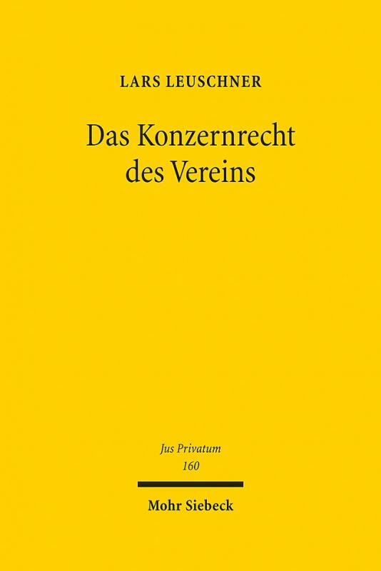 Cover-Bild Das Konzernrecht des Vereins