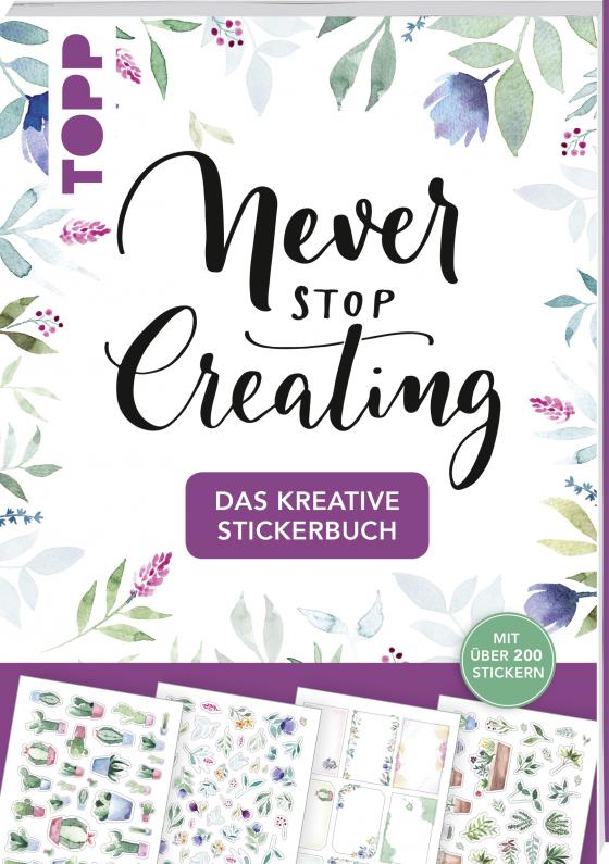 Cover-Bild Das kreative Stickerbuch Never stop creating