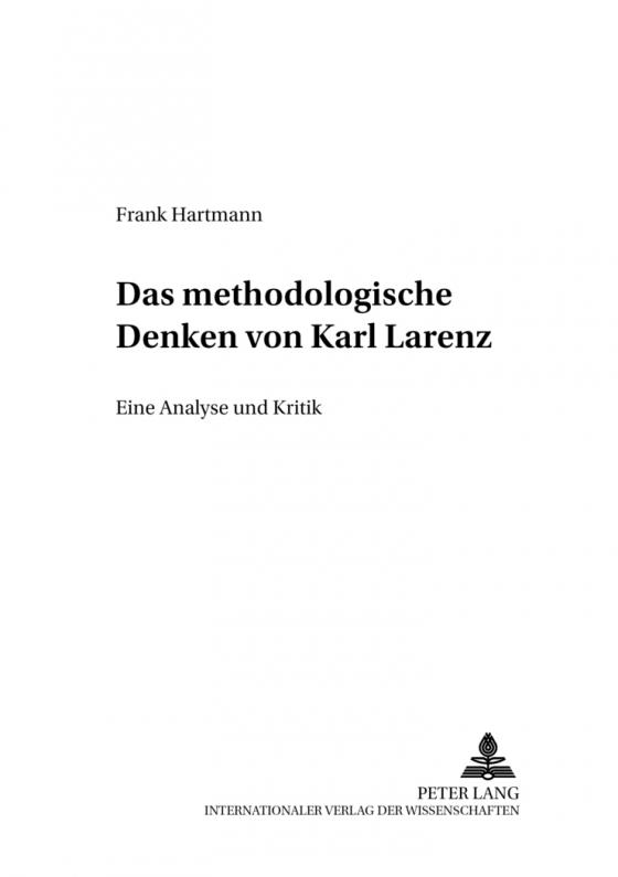 Cover-Bild Das methodologische Denken bei Karl Larenz