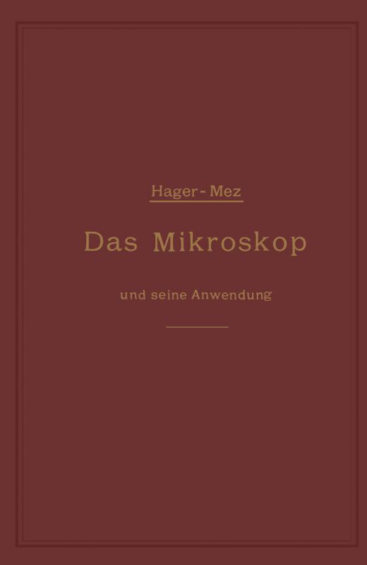 Cover-Bild Das Mikroskop und seine Anwendung