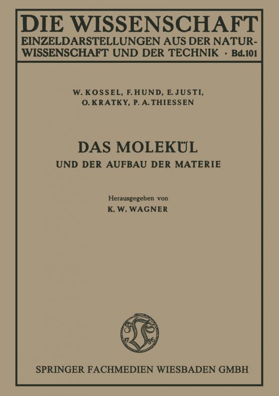 Cover-Bild Das Molekül und der Aufbau der Materie