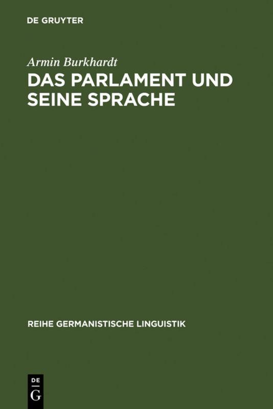 Cover-Bild Das Parlament und seine Sprache