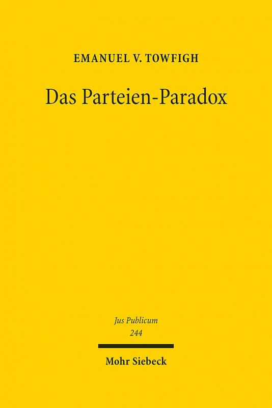Cover-Bild Das Parteien-Paradox