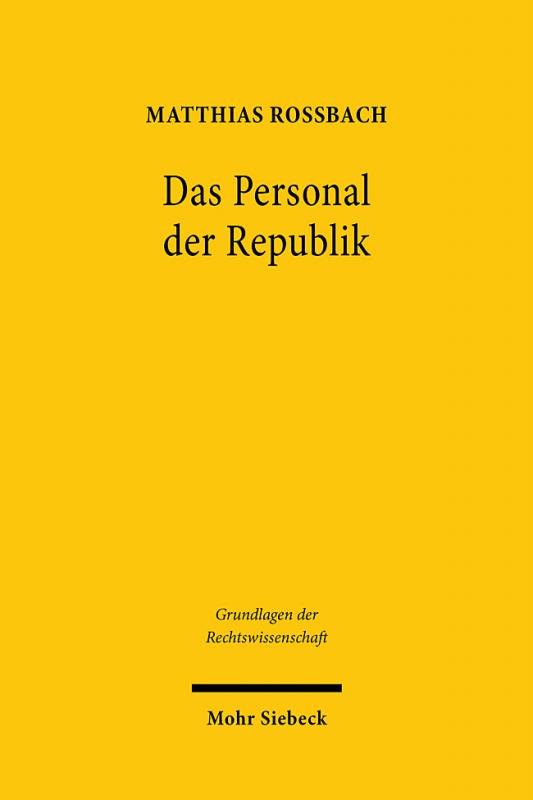 Cover-Bild Das Personal der Republik