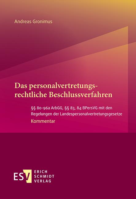 Cover-Bild Das personalvertretungsrechtliche Beschlussverfahren