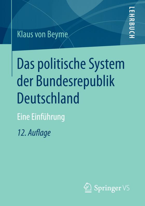 Cover-Bild Das politische System der Bundesrepublik Deutschland