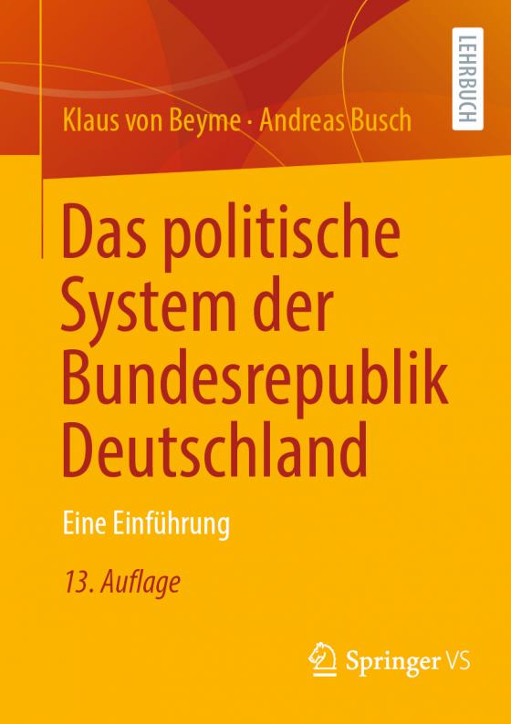 Cover-Bild Das politische System der Bundesrepublik Deutschland