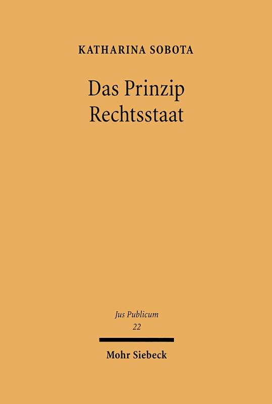 Cover-Bild Das Prinzip Rechtsstaat