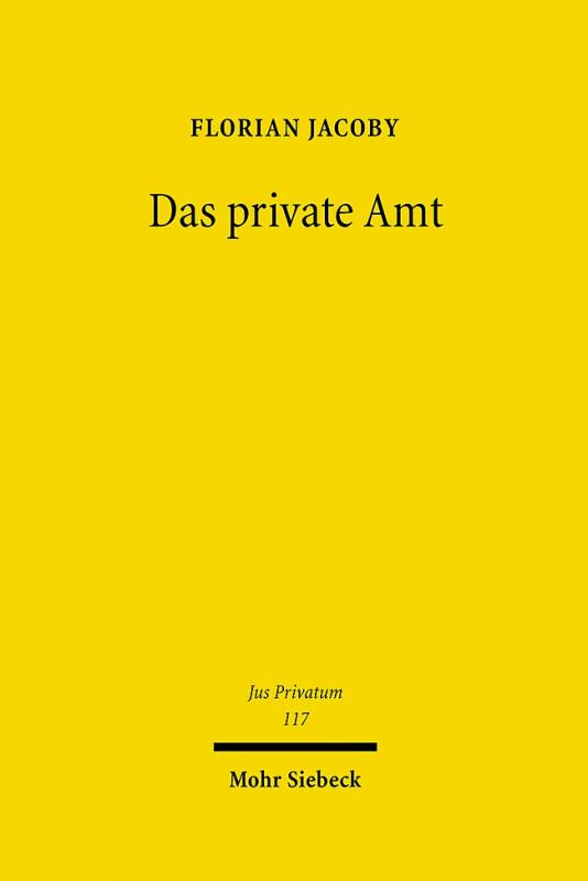 Cover-Bild Das private Amt