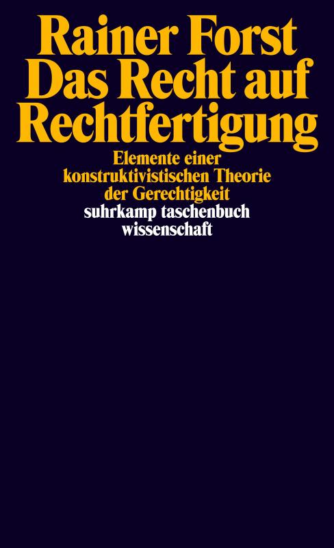 Cover-Bild Das Recht auf Rechtfertigung