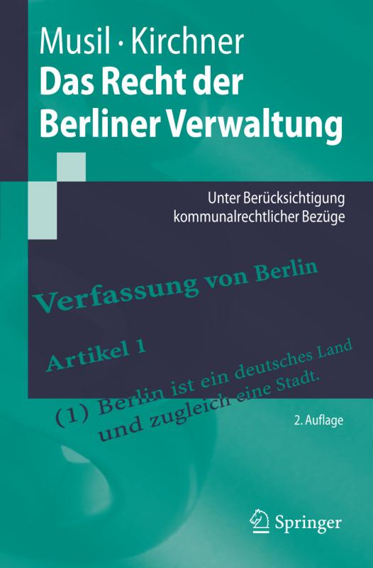 Cover-Bild Das Recht der Berliner Verwaltung