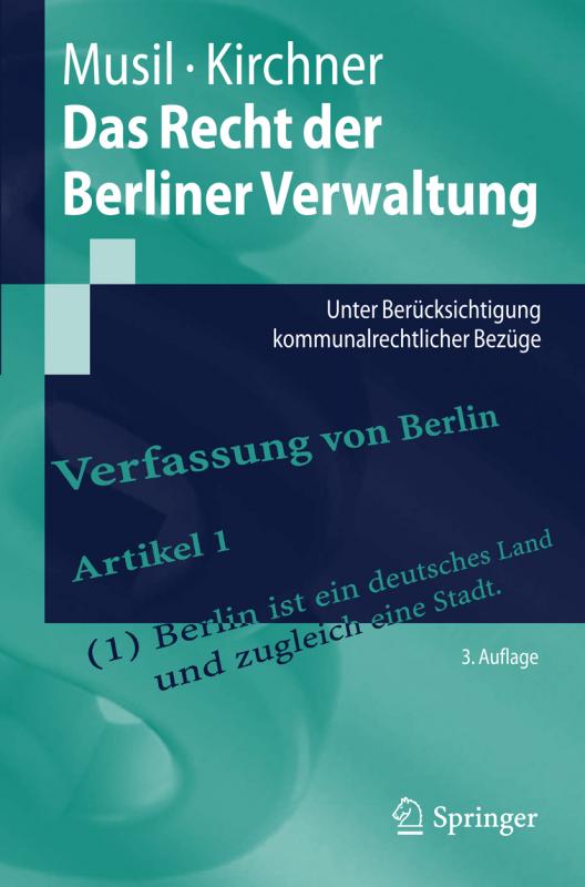 Cover-Bild Das Recht der Berliner Verwaltung