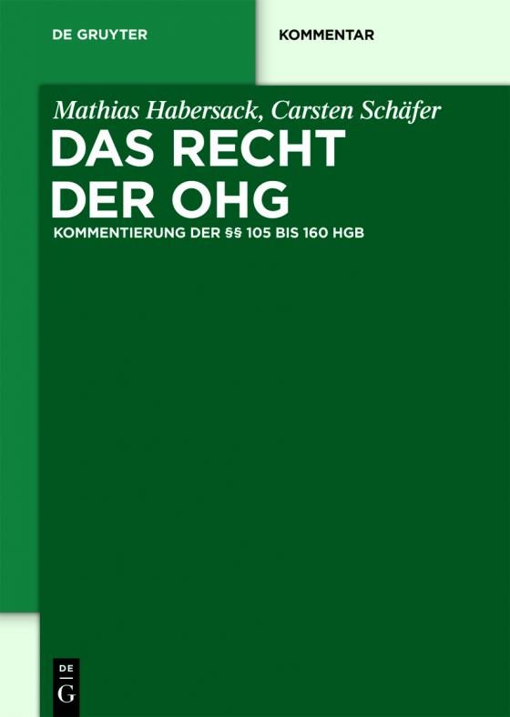 Cover-Bild Das Recht der OHG