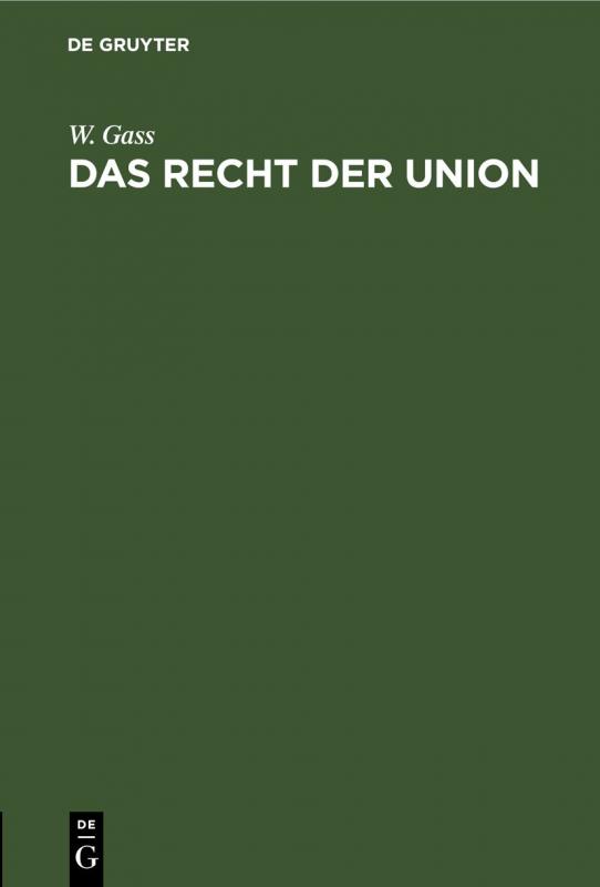 Cover-Bild Das Recht der Union