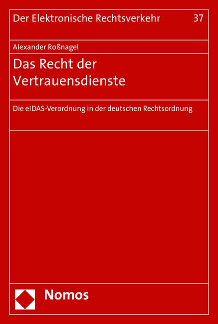 Cover-Bild Das Recht der Vertrauensdienste