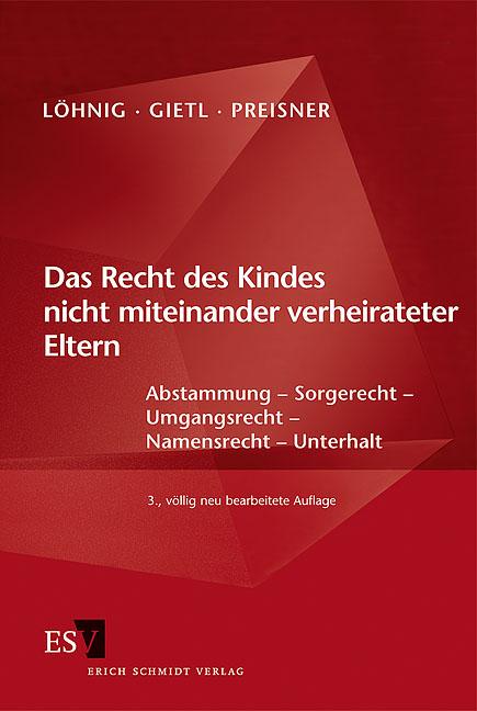 Cover-Bild Das Recht des Kindes nicht miteinander verheirateter Eltern