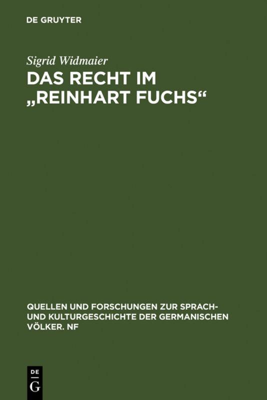 Cover-Bild Das Recht im "Reinhart Fuchs"