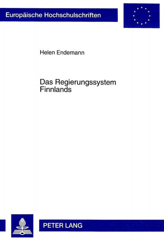 Cover-Bild Das Regierungssystem Finnlands