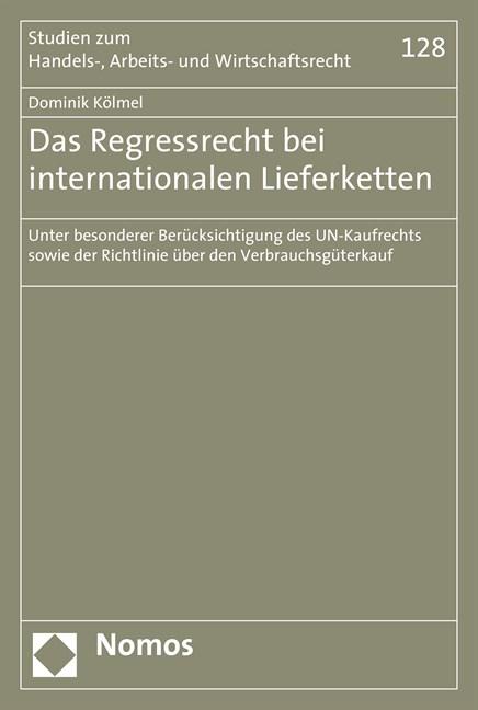 Cover-Bild Das Regressrecht bei internationalen Lieferketten