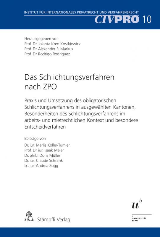 Cover-Bild Das Schlichtungsverfahren nach ZPO