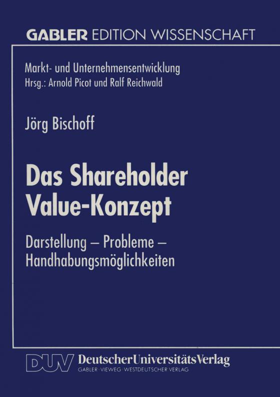 Cover-Bild Das Shareholder Value-Konzept