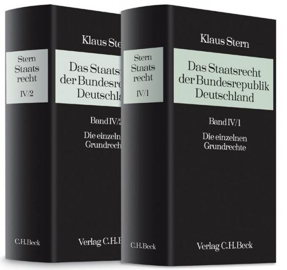 Cover-Bild Das Staatsrecht der Bundesrepublik Deutschland Bände IV/1 und IV/2