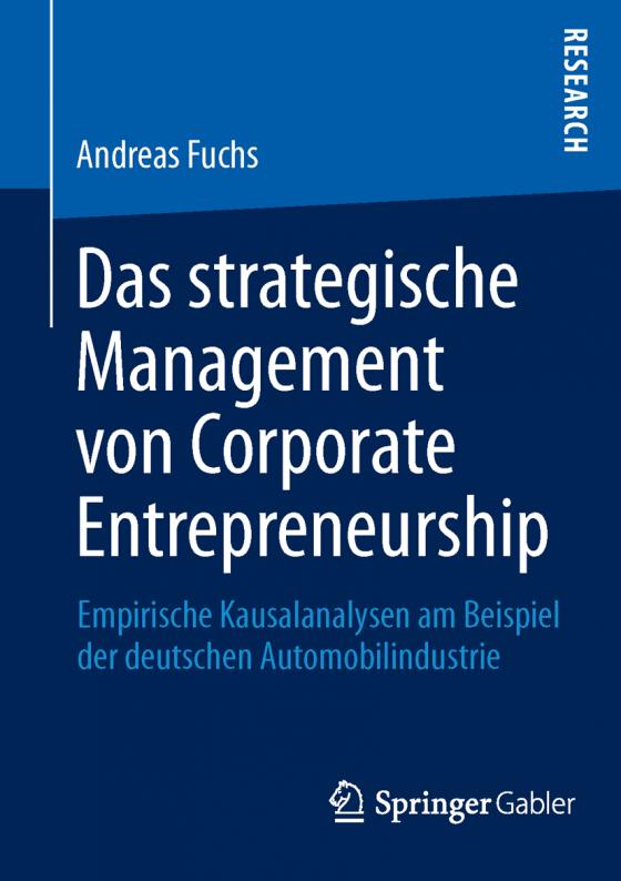 Cover-Bild Das strategische Management von Corporate Entrepreneurship