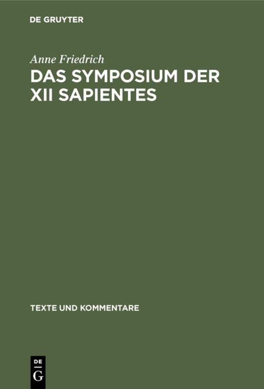 Cover-Bild Das Symposium der XII sapientes