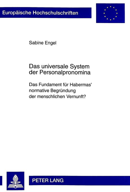 Cover-Bild Das universale System der Personalpronomina