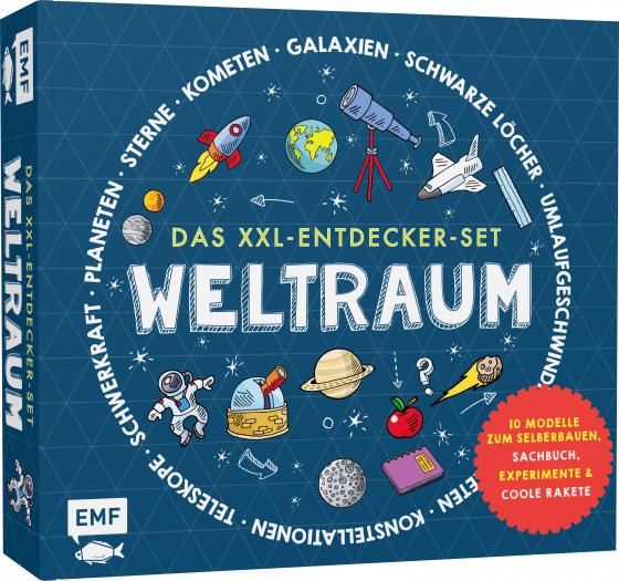 Cover-Bild Das XXL-Entdecker-Set – Weltraum: Mit 10 Modellen zum Selberbauen, Sachbuch, Experimenten und cooler Rakete