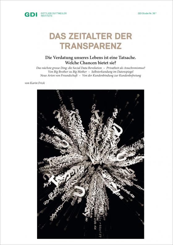Cover-Bild Das Zeitalter der Transparenz