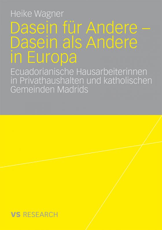 Cover-Bild Dasein für Andere - Dasein als Andere in Europa