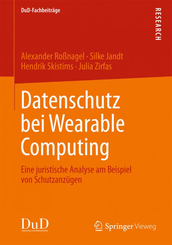 Cover-Bild Datenschutz bei Wearable Computing