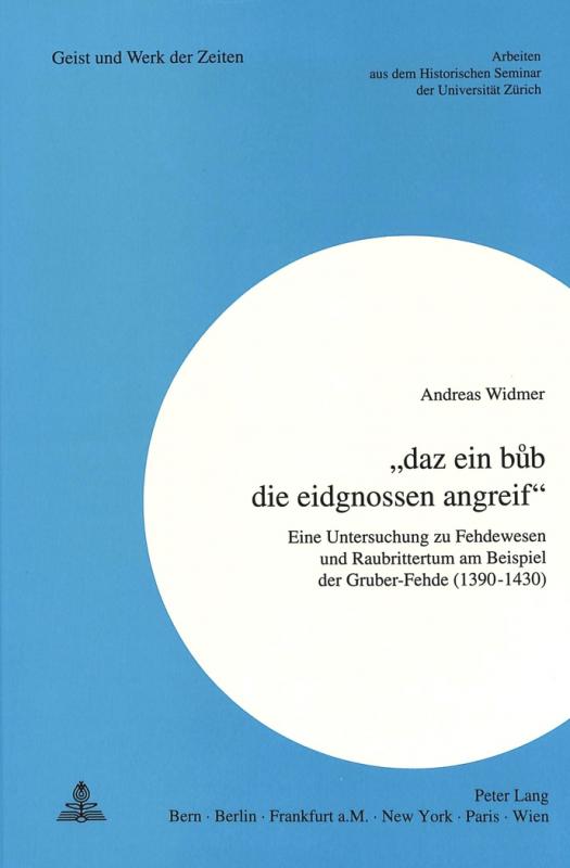 Cover-Bild «daz ein bub die eidgnossen angreif»