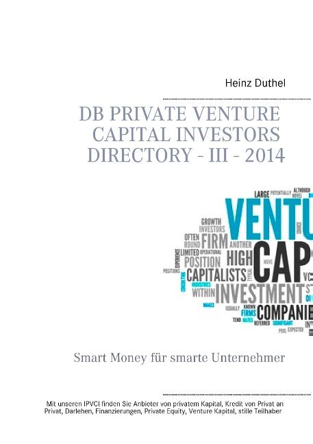 Cover-Bild DB Private Venture Capital Investors Directory - III - 2014