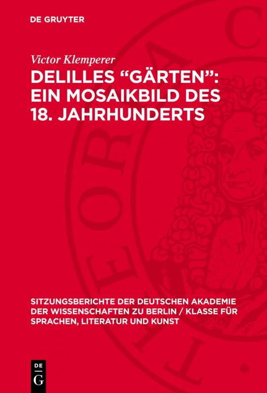 Cover-Bild Delilles „Gärten“: ein Mosaikbild des 18. Jahrhunderts