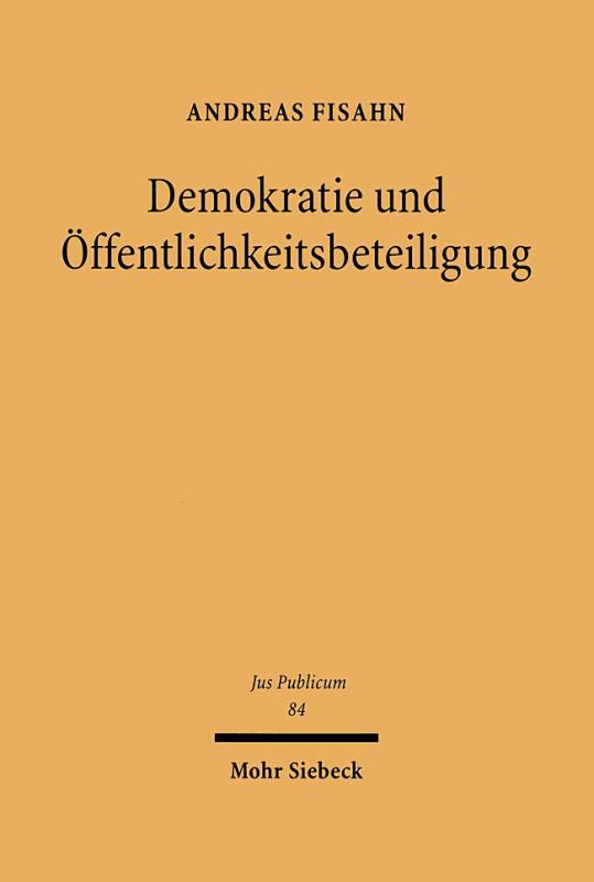 Cover-Bild Demokratie und Öffentlichkeitsbeteiligung