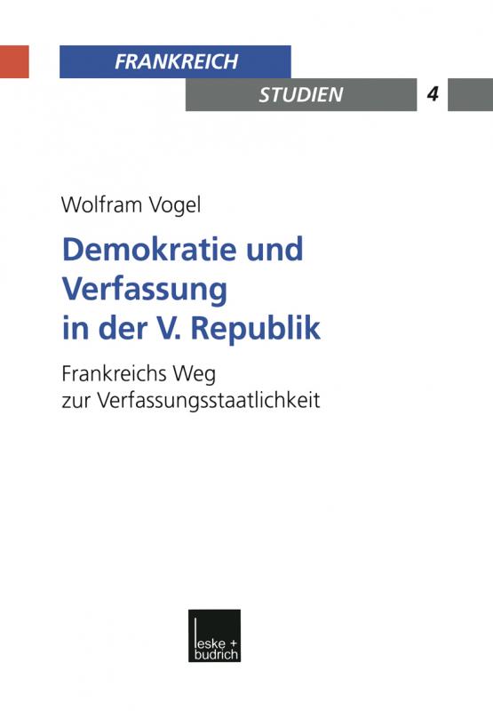 Cover-Bild Demokratie und Verfassung in der V. Republik