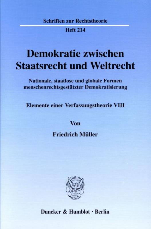 Cover-Bild Demokratie zwischen Staatsrecht und Weltrecht.