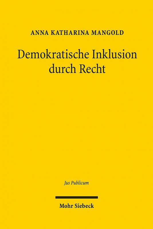 Cover-Bild Demokratische Inklusion durch Recht