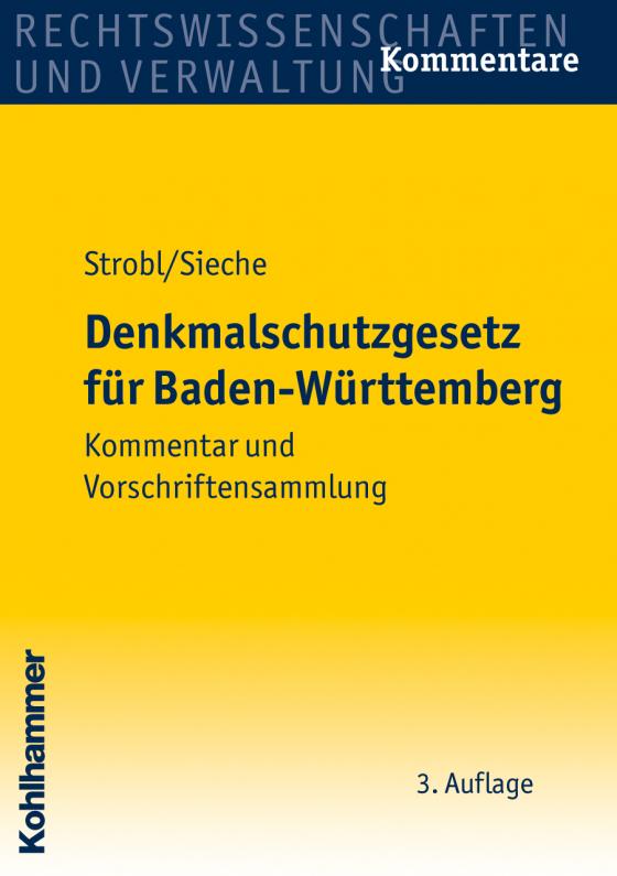 Cover-Bild Denkmalschutzgesetz für Baden-Württemberg